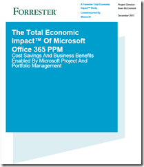 Forrester study on total economic impact of Microsoft Office 365 PPM