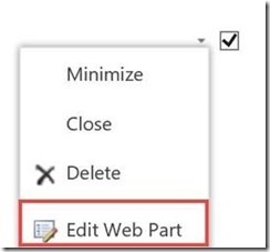 edit web part